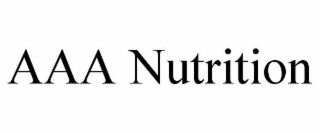 AAA NUTRITION