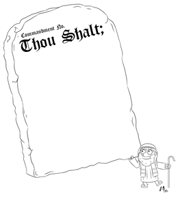 COMMANDMENT NO. THOU SHALT; MO