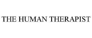 THE HUMAN THERAPIST