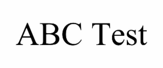 ABC TEST