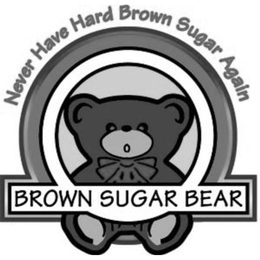 NEVER HAVE HARD BROWN SUGAR AGAIN BROWN SUGAR BEAR