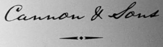CANNON & SONS