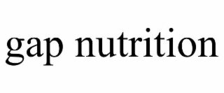 GAP NUTRITION
