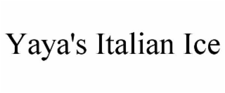 YAYA'S ITALIAN ICE