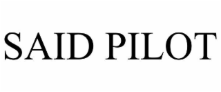 SAID PILOT