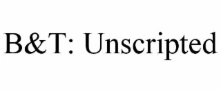 B&T: UNSCRIPTED