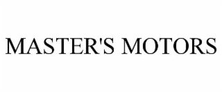 MASTER'S MOTORS
