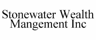 STONEWATER WEALTH MANGEMENT INC