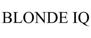BLONDE IQ