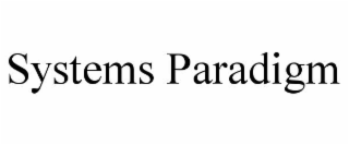 SYSTEMS PARADIGM