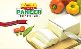 AMUL MALAI PANEER KEEP FROZEN INDIAN COTTAGE CHEESE SERVING SUGGESTIONS ONLY.