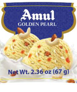 AMUL GOLDEN PEARL NET WT. 2.36 OZ (67 G)