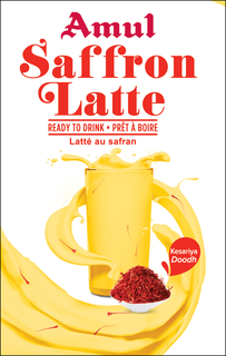 AMUL SAFFRON LATTE READY TO DRINK PRÊT À BOIRE LATTÉ AU SAFRAN KESARIYA DOODH