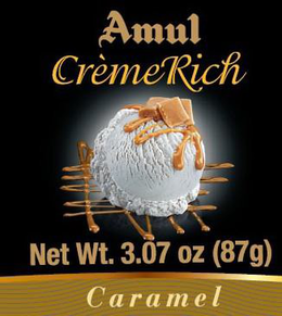AMUL CRÈMERICH CARAMEL NET WT. 3.07 OZ (87G)
