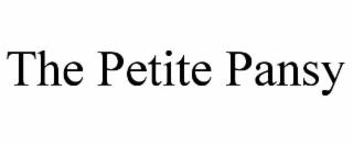 THE PETITE PANSY