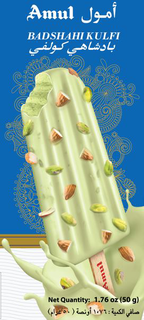 AMUL BADSHAHI KULFI NET QUANTITY: 1.76 OZ (50 G)