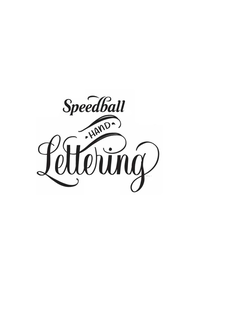 SPEEDBALL HAND LETTERING