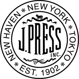 J. PRESS INC. NEW HAVEN NEW YORK TOKYO EST. 1902