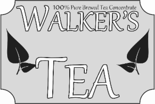 100% PURE BREWED TEA CONCENTRATE WALKER’S TEA