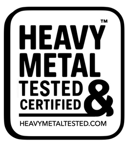 HEAVY METAL TESTED & CERTIFIED HEAVYMETALTESTED.COM TM