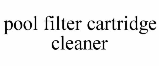 POOL FILTER CARTRIDGE CLEANER
