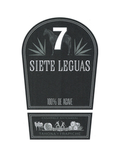 7 SIETE LEGUAS 100% DE AGAVE ENSAMBLE ARTESANAL TAHONA Y TRAPICHE