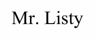 MR. LISTY