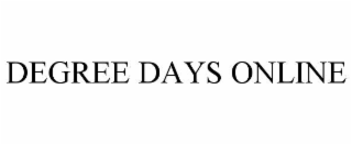 DEGREE DAYS ONLINE