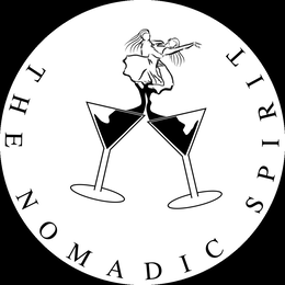 THE NOMADIC SPIRIT, WINEGLASS AND TWO DANCERS.