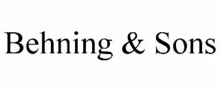 BEHNING & SONS