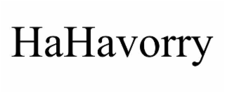 HAHAVORRY