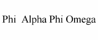 PHI  ALPHA PHI OMEGA trademark