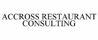 ACCROSS RESTAURANT CONSULTING trademark