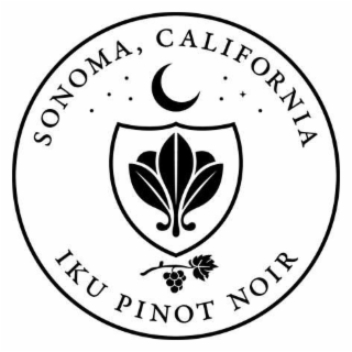 IKU PINOT NOIR SONOMA, CALIFORNIA trademark