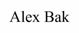 ALEX BAK