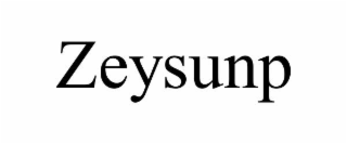 ZEYSUNP trademark