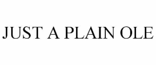 JUST A PLAIN OLE
