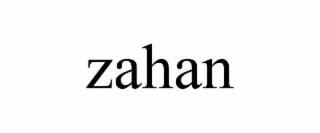 ZAHAN trademark
