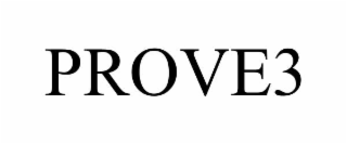 PROVE3 trademark