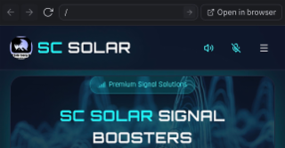 SC SOLAR  SIGNAL BOOSTER - - SC SOLAR SIGNAL BOOSTER trademark