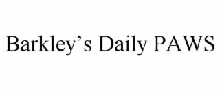 BARKLEY’S DAILY PAWS