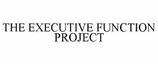 THE EXECUTIVE FUNCTION PROJECT