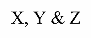 X, Y & Z
