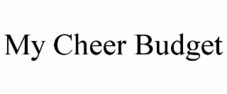 MY CHEER BUDGET