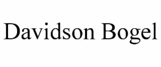 DAVIDSON BOGEL