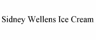 SIDNEY WELLENS ICE CREAM