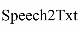 SPEECH2TXT