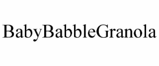 BABYBABBLEGRANOLA