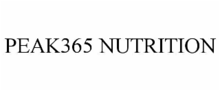 PEAK365 NUTRITION