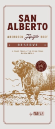 SAN ALBERTO ABERDEEN ANGUS BEEF RESERVE A GOOD PRODUCT IS BORN FROM  EVERY DETAIL  GRADED BEEF  BY FLP